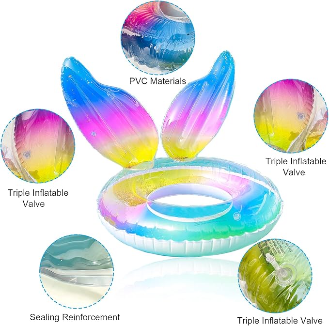 Angel Glitter Swim Ring 60cm - Image 2